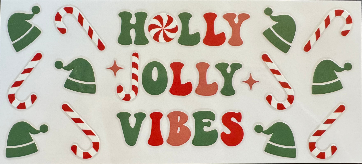 Holly Jolly Vibes Decal