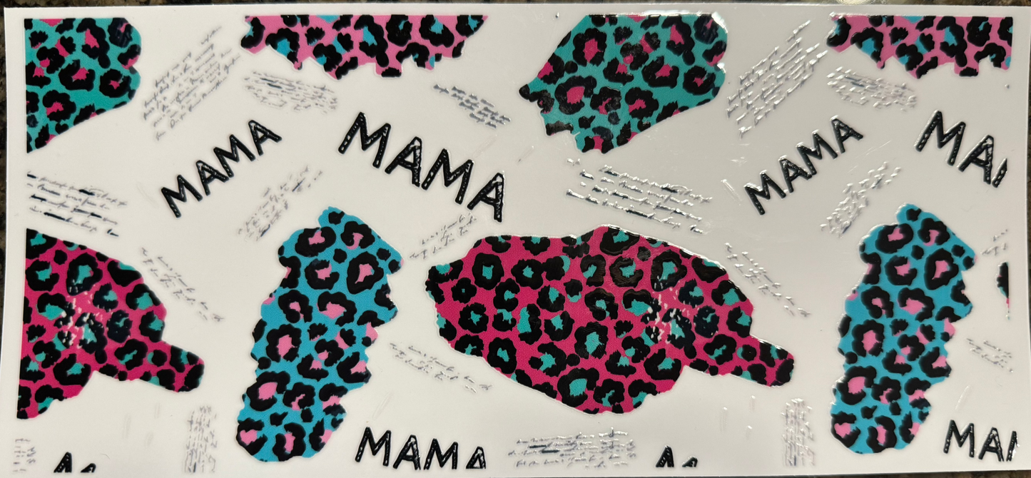 Blue and Pink Mama Decal