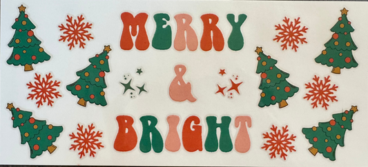 Merry and Bright Decal