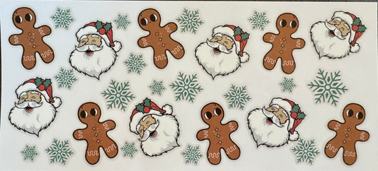 Santa and Cookies Decal